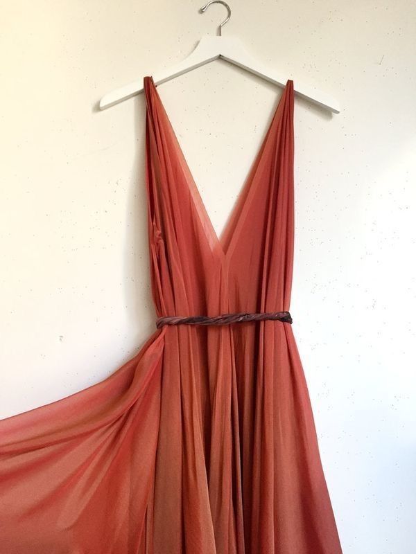 Vintage A Line V Neck Party Gowns Evening Dresses S7162