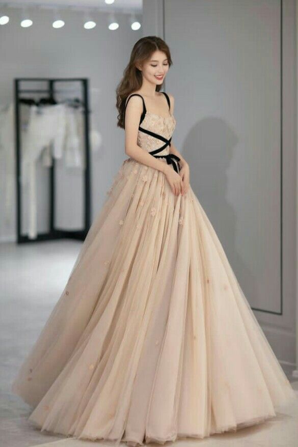 A line tulle long evening dress formal dress party prom dress S6987