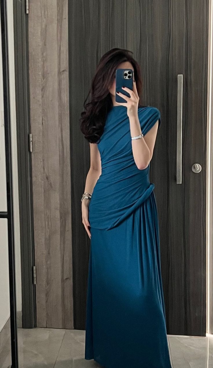 Elegant Long Chiffon Prom Dress Evening Dresses S7110