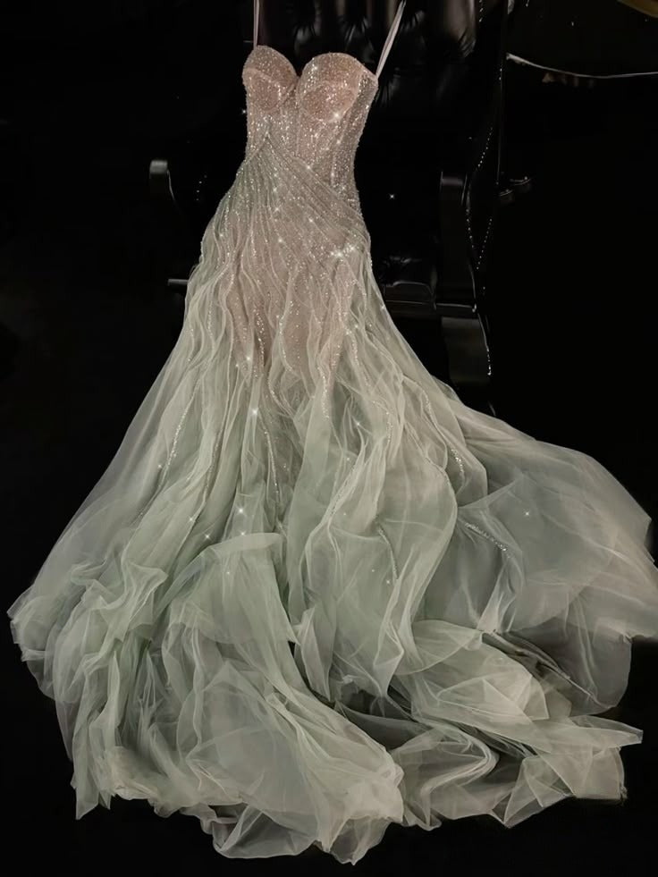 Tulle Sequin Shinny Prom Party Dress Formal Evening Dress S7180