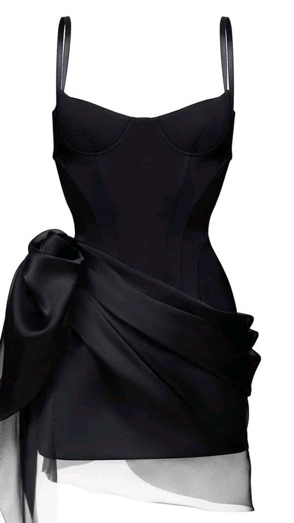 Black Short Party Dress, Birthday Outfits, Homecoming Dress S6945