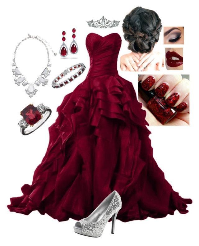 Burgundy Evening Gowns,Ball Gown Formal Dress,Evening Gowns For Teens S7057