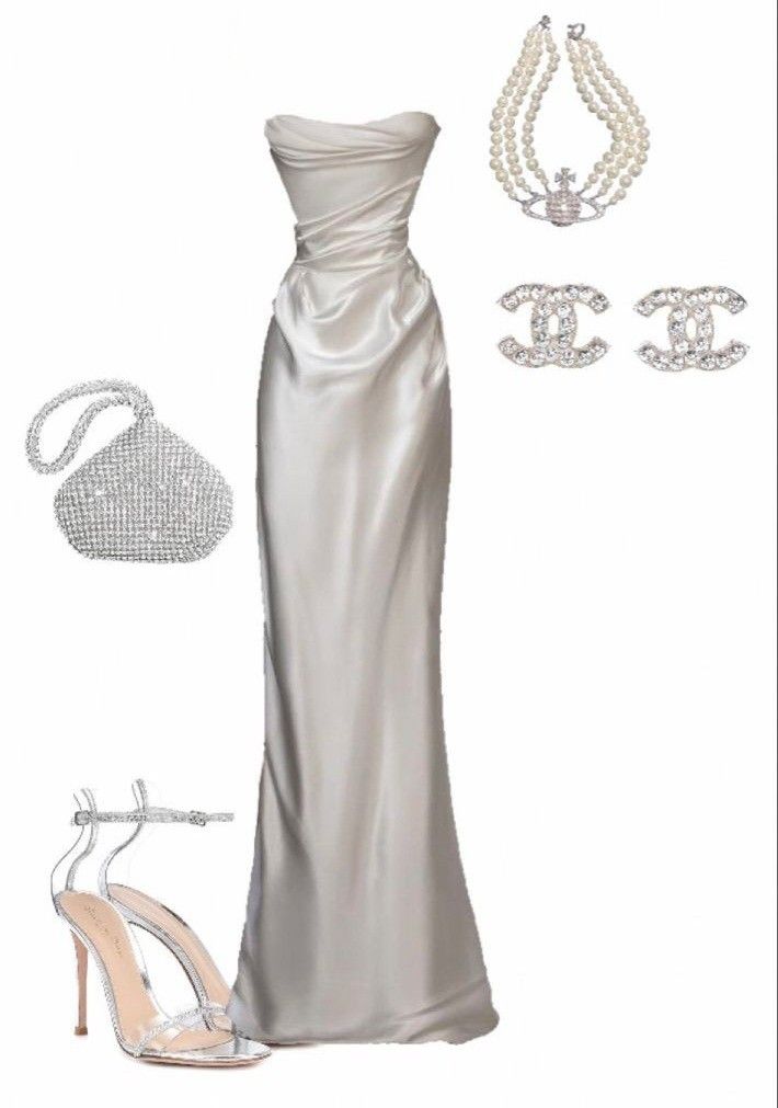 White Strapless Long Prom Dress for Women,Elegant Evening Dress S7242