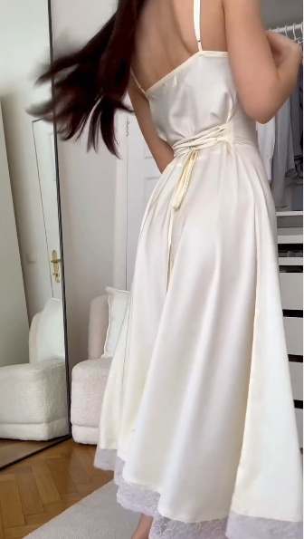 Ivory A Line Prom Dress,Elegant Evening Dress S7252
