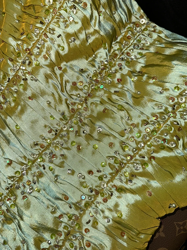 Gold strapless fitted mermaid long ball gown R6995