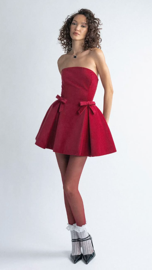 Minimalist Satin Women's Homecoming Dress Red Corset Short Prom Dress Party Dress RS2616