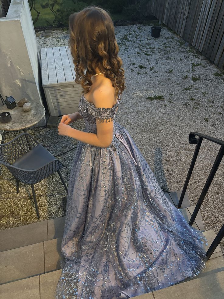 Sparkly Satin Silky Embroidered Prom Gown Navy Women's Maxi Birthday Dress Evening Dress RS2967