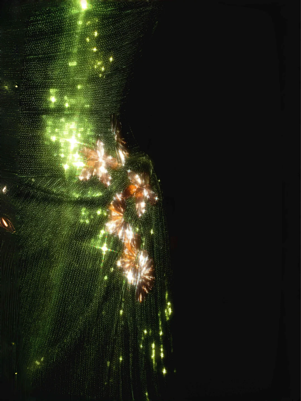 Green strapless satin waist slim-fit drape maxi dress, prom dress R5648