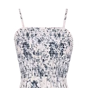 Tea break French suspender dress new blue floral dress slim temperament dress R0176