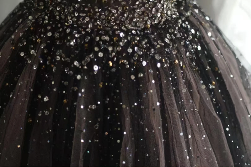 Dark purple halter-neck fitted waist elegant princess cake skirt long ball gown bridal dress R6762