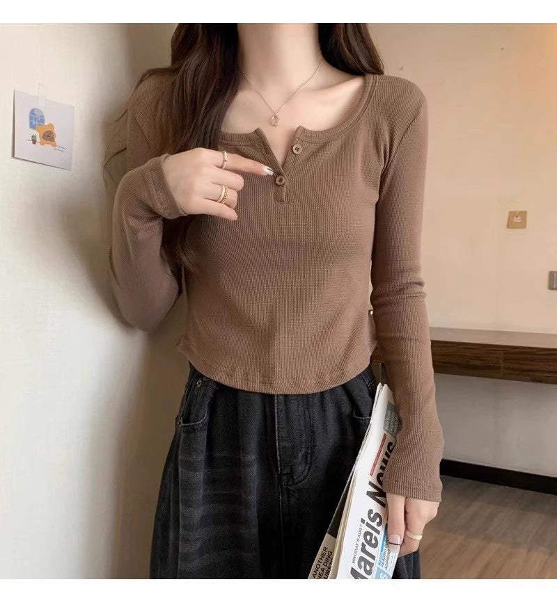 Designed square neck for women top S3419