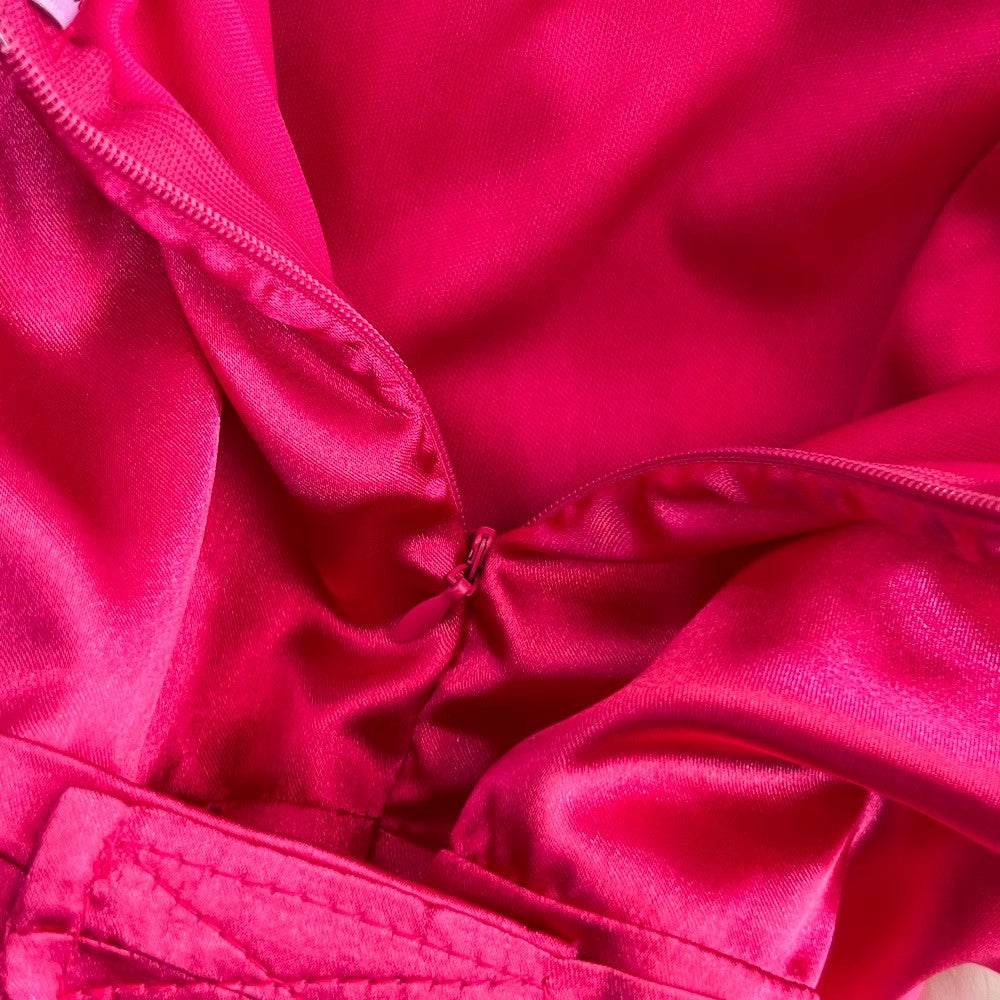 birthday party long dress off-shoulder straps A-line dress S3980