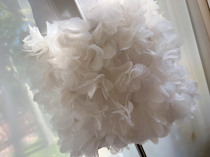 White suspenders, slim waist, flower bud skirt, short skirt, homecoming dress R5038