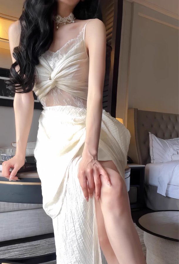 Lace prom dress evening dress sexy birthday dress S5938