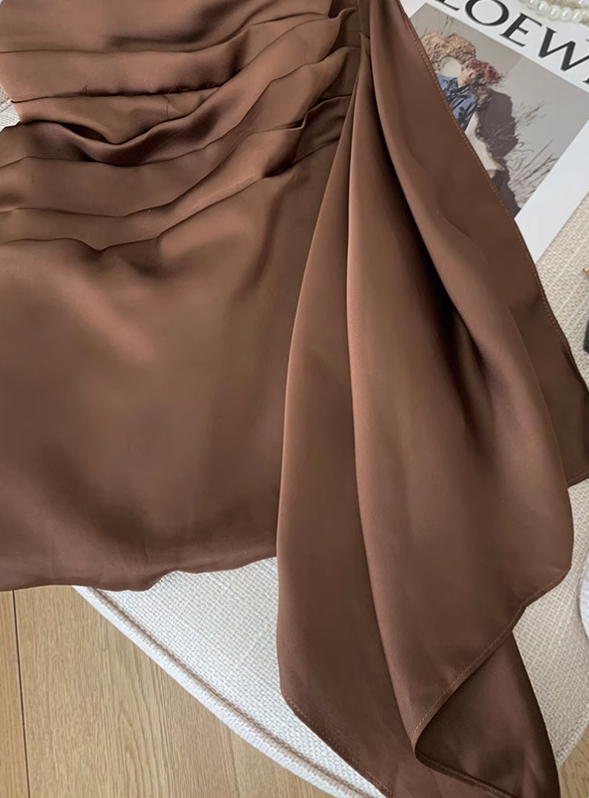 Temperament sexy tube top dress for women new style waist slimming diamond short skirt R3956