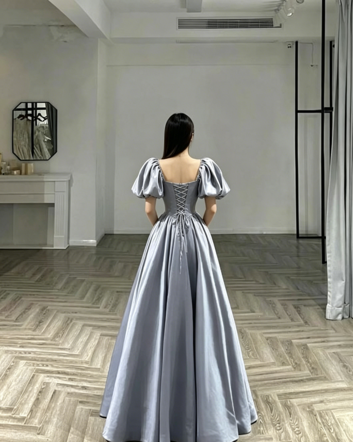 Gray Prom Dresses, 2026 Prom Dresses, Long Prom Dresses S1443