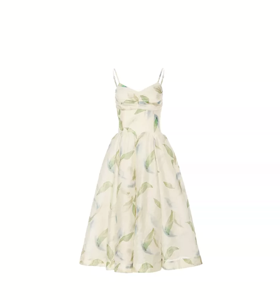 Fresh Pastel Yellow Summer Dress A-Line Spaghetti Straps Corset Maxi Women Dress RS697