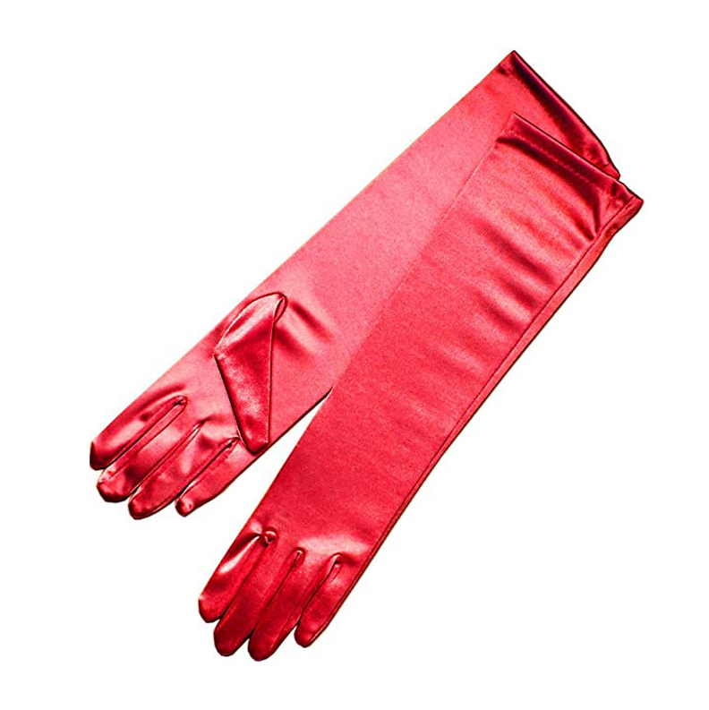 Satin Satin Stretch Wedding Gloves Holiday Party Dinner Dress Gloves S6218