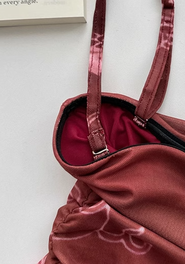 New Chinese style women's red irregular sling dress tube top long skirt summer adult dress concert wear R0090