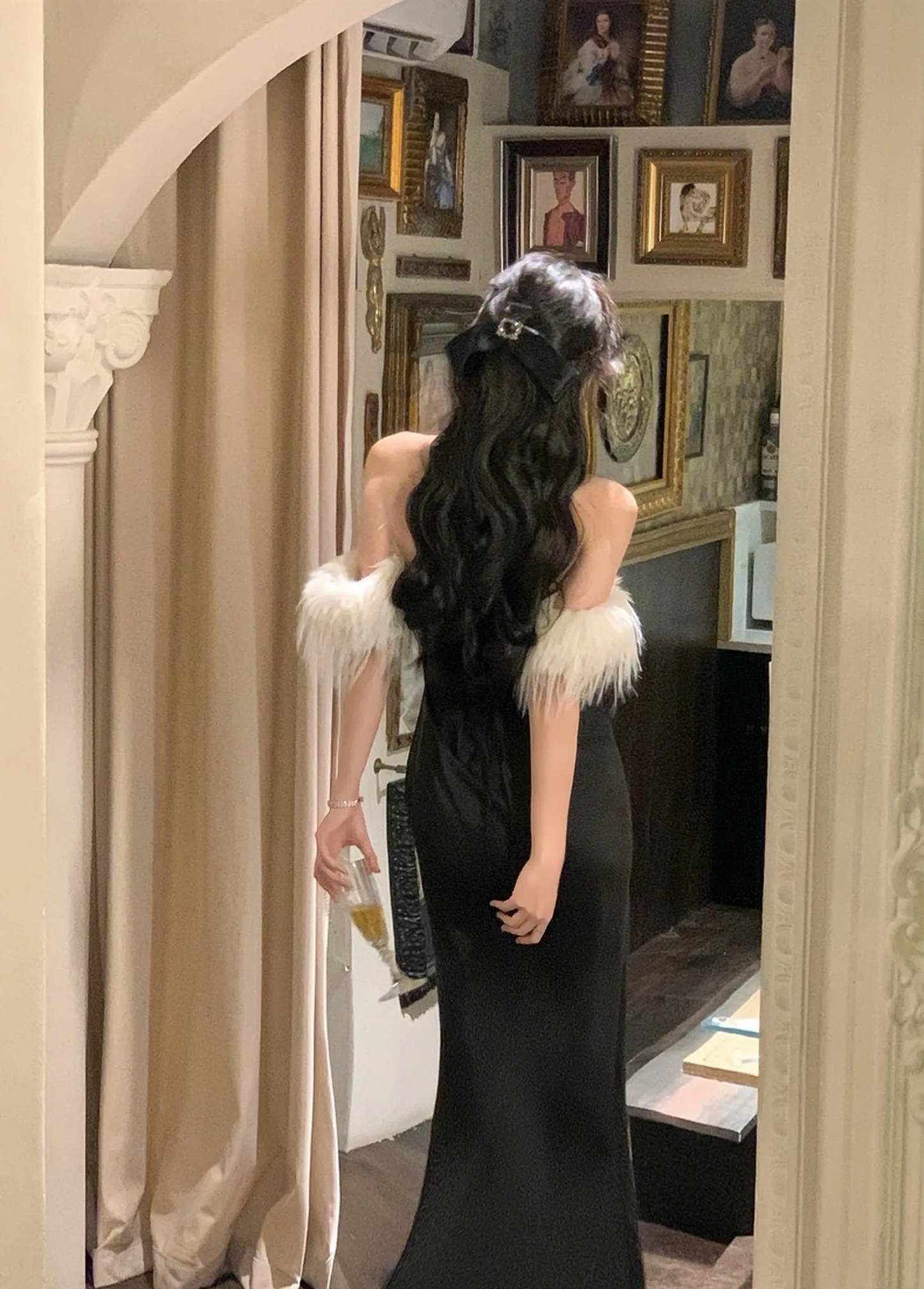 Luxury Formal Evening Dress For Women Bandage Dresses New Fashion Elegant Dress S5416