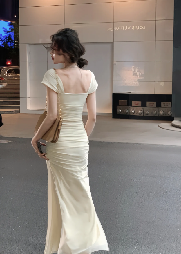 Women Elegant New Fashion Evening Party Vestidos Vintage Bodycon Midi Dresses S5403