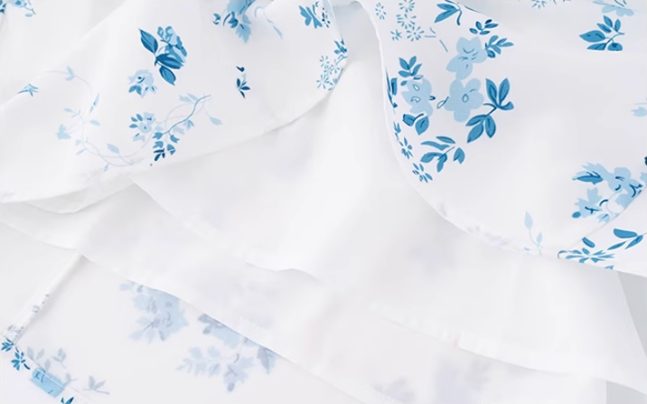 French retro floral suspender dress 2025 new short skirt R2593