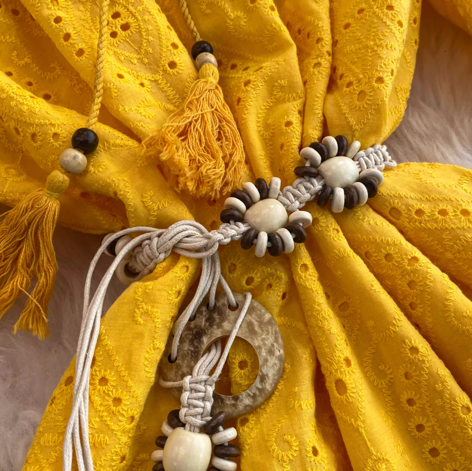 Rose Story Same Style Mid Sleeve V-Neck Yellow Dress Summer French Loose Skirt R0313