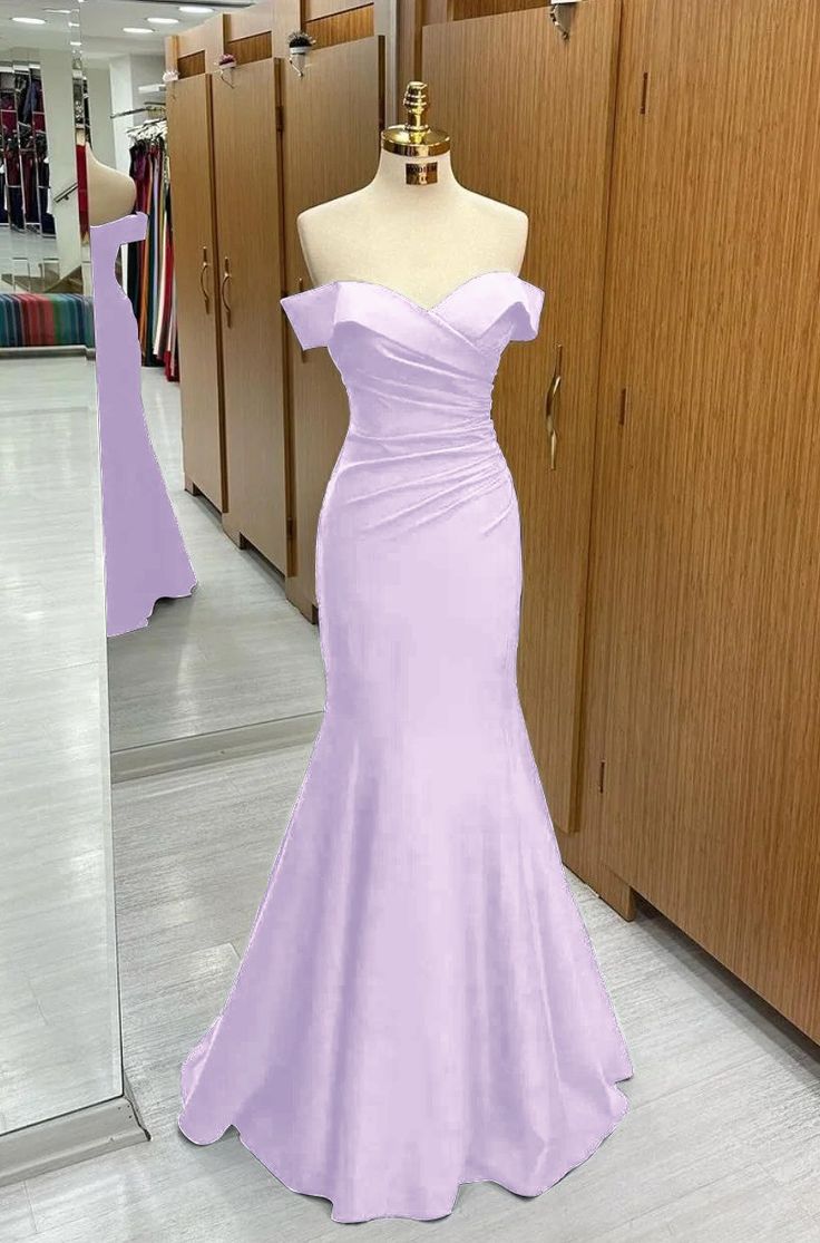 Mermaid Off-the-Shoulder Sweetheart Sleeveless Evening Dress S5628