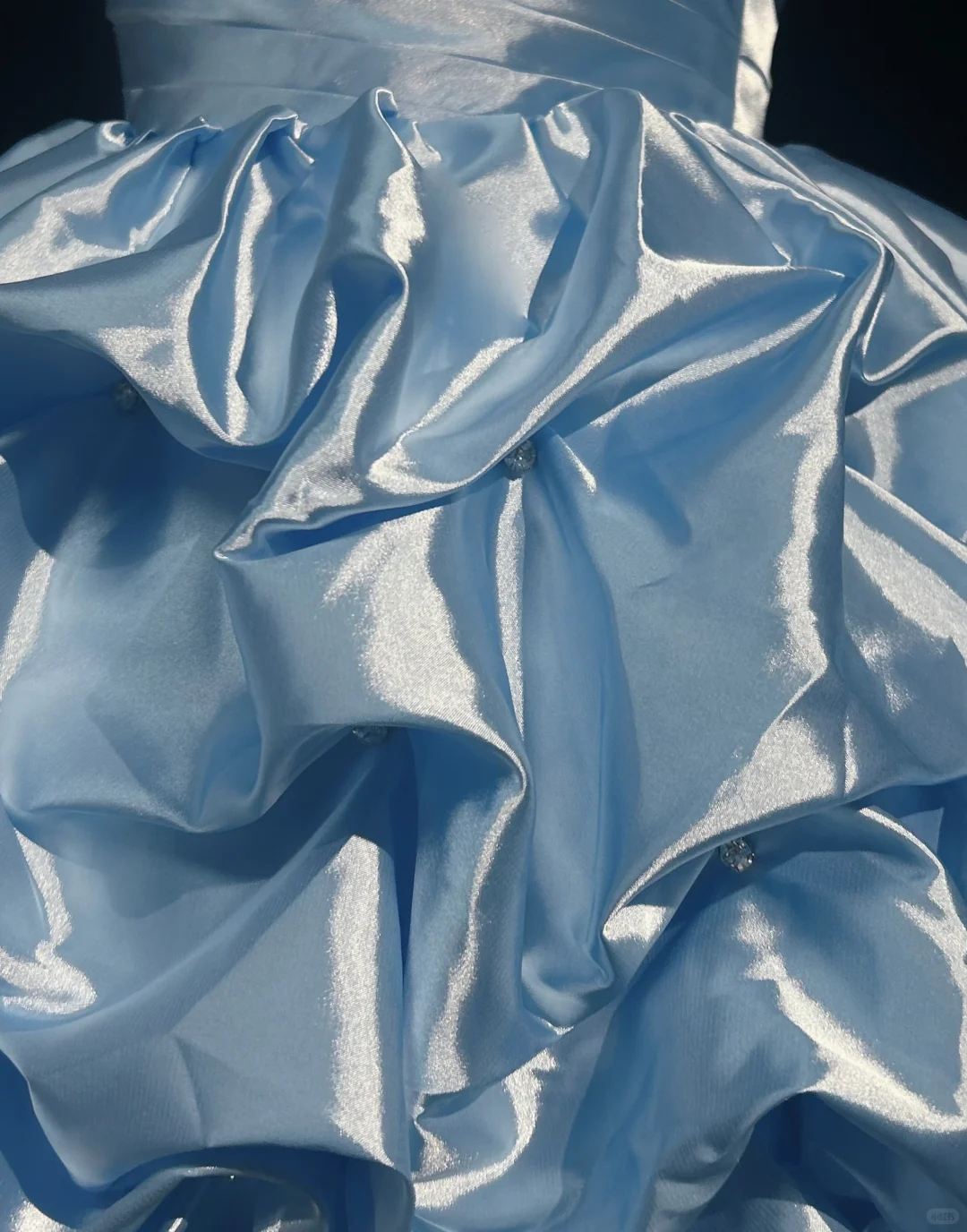 Strapless satin waisted puffy princess dress for homecoming R4918