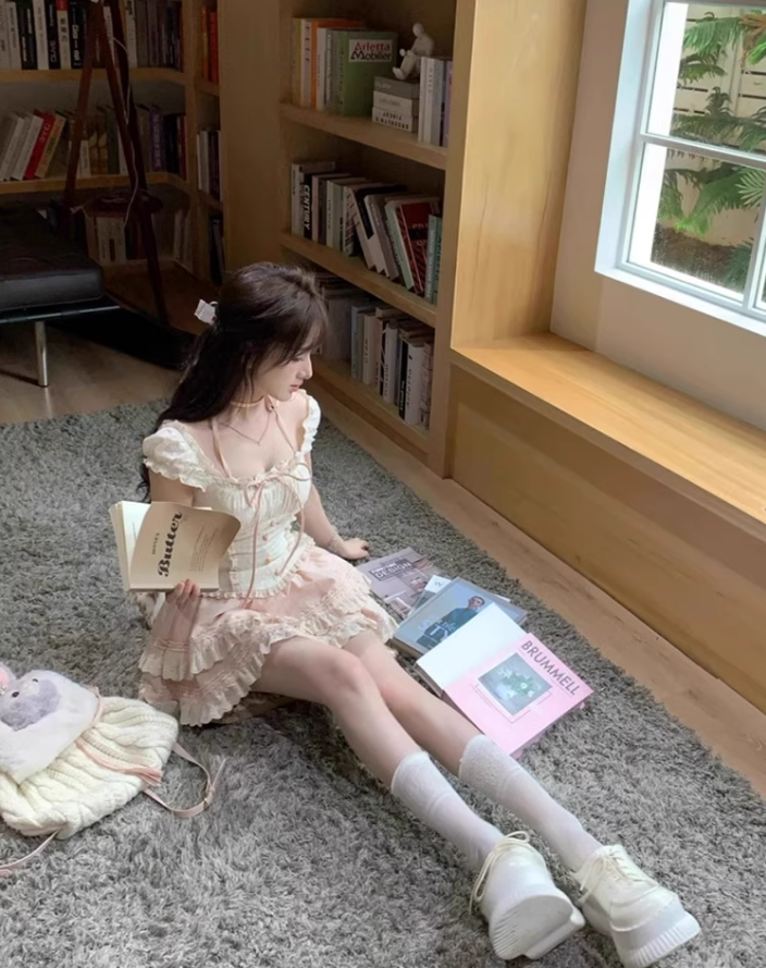 Pure desire style one shoulder halter neck short waist top 2025 sweet cake skirt suit R1243