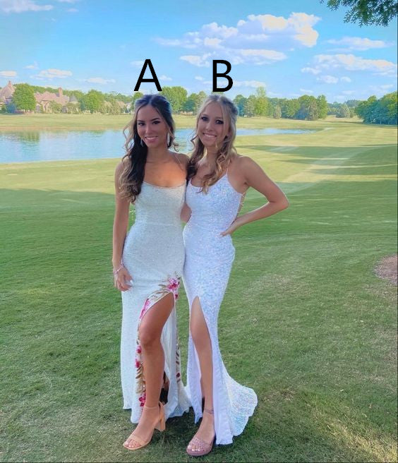 Long Prom Dresses Formal Gowns White Prom Dresses S5228