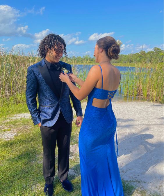 Luxurious Royal Blue Mermaid Prom Dress,Royal Blue Evening Dress S5127