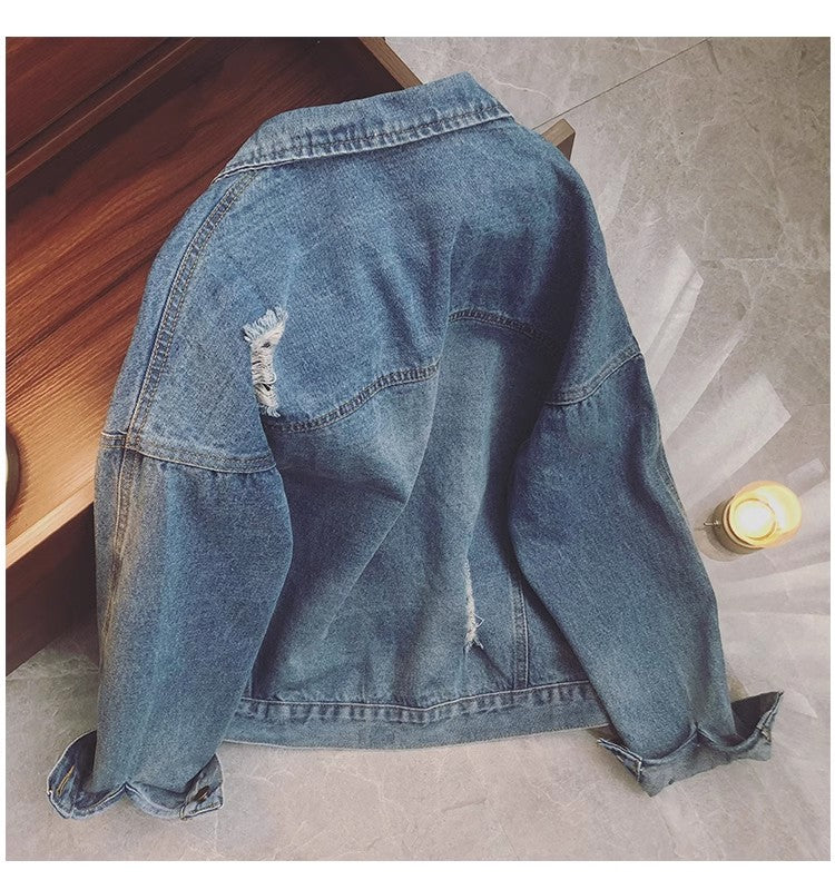 Denim jacket women's new casual jacket tops S4931