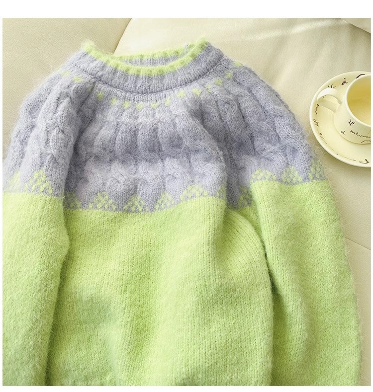 Soft sweater for women long-sleeved sweater trendy S4889