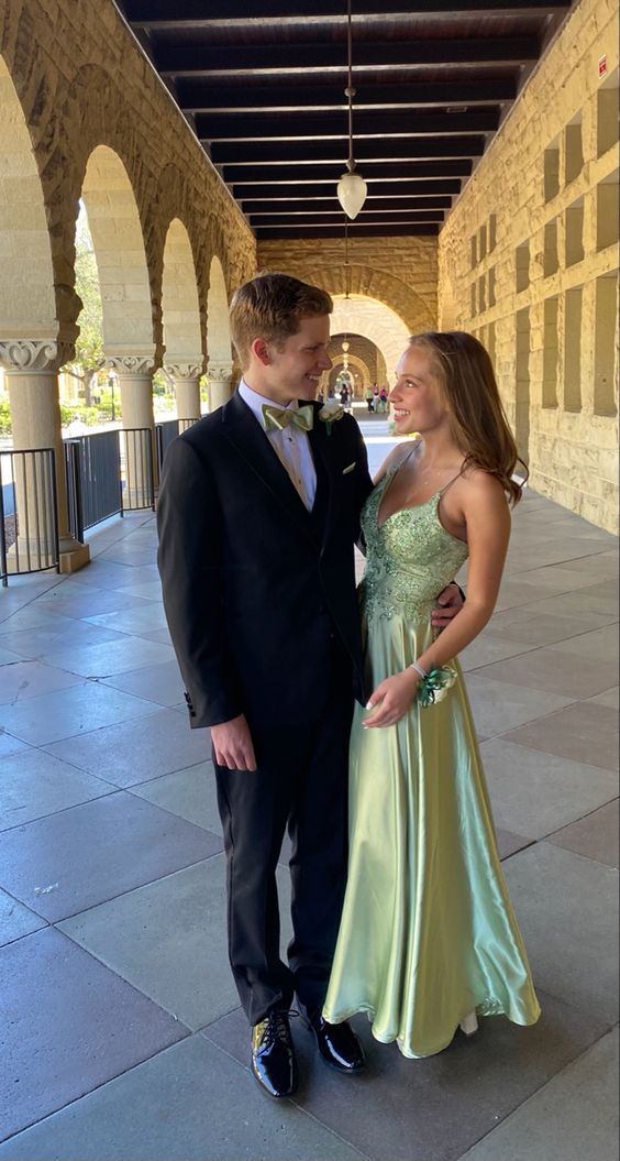 Spaghetti Straps Unique Formal Dress Long Prom Dresses S3265