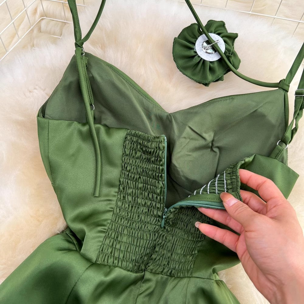 mid-length sleeveless a-line dress S4294