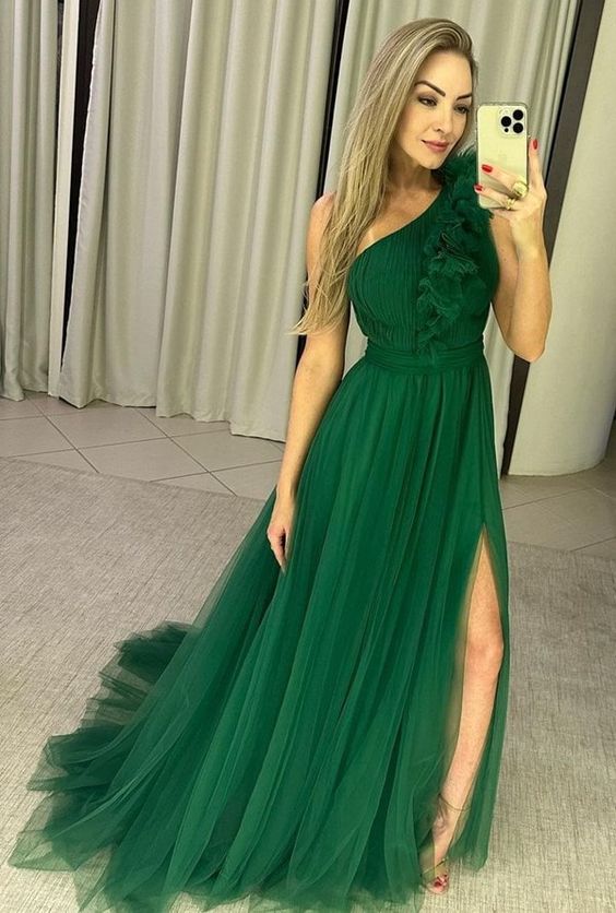 Elegant Dress Green Prom Dresses For Women Evening Gowns S3058