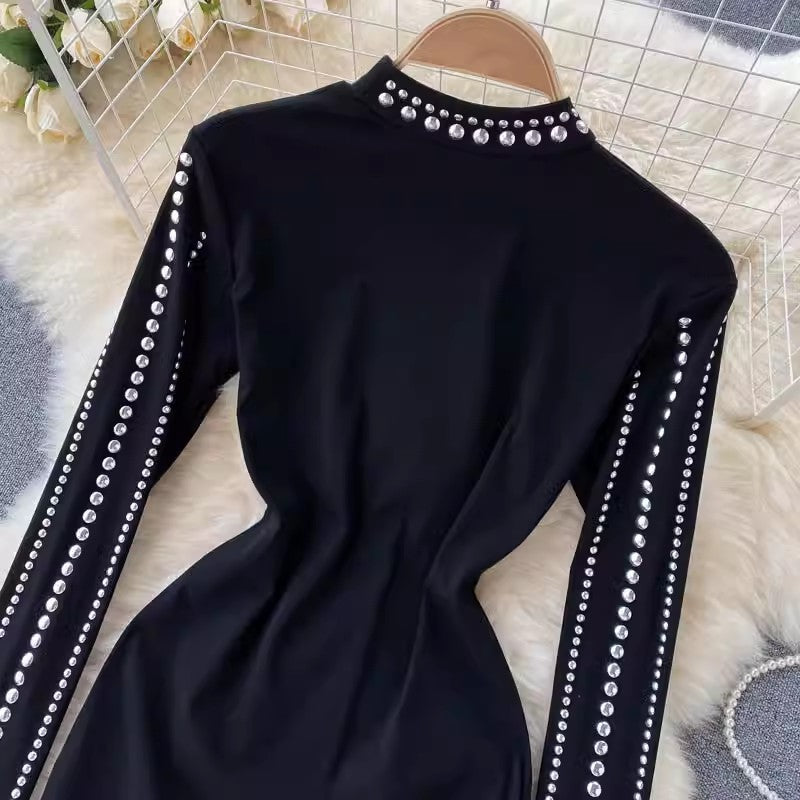 fashion design diamond sexy dress for women S4542