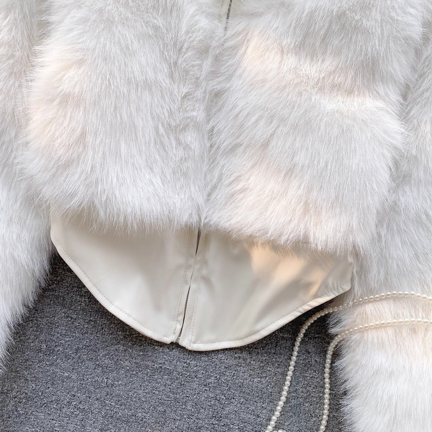 new style leather design short jacket for women S4574