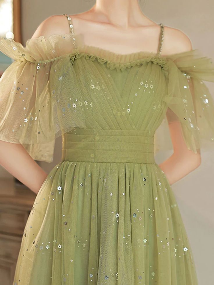 Light Green tulle Short Party Dress Homecoming Dress, Green Prom Dress S3119