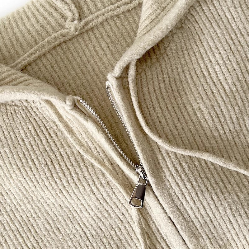 elegant knitted sweater solid color sweater jacket S4709