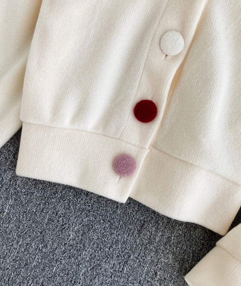 Cute V Neck Tops Crop Top S4379