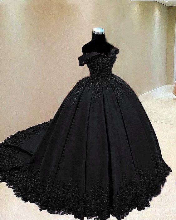 Ball Gown Prom Dresses Black Prom Dresses Party Gowns S2809