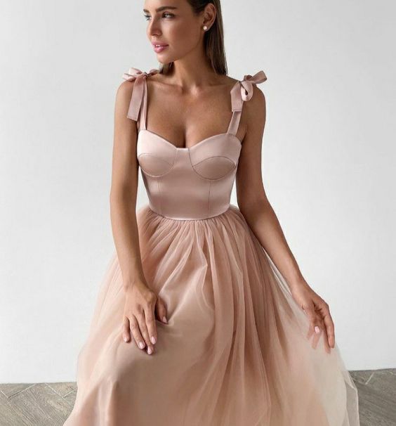 Simple Pink Party Dress, Prom Dress S2594