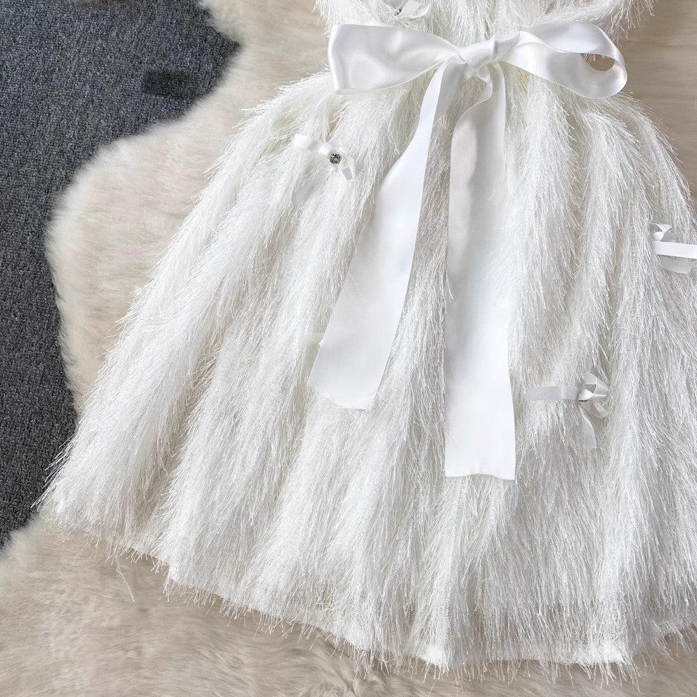 A-line short dress S4263