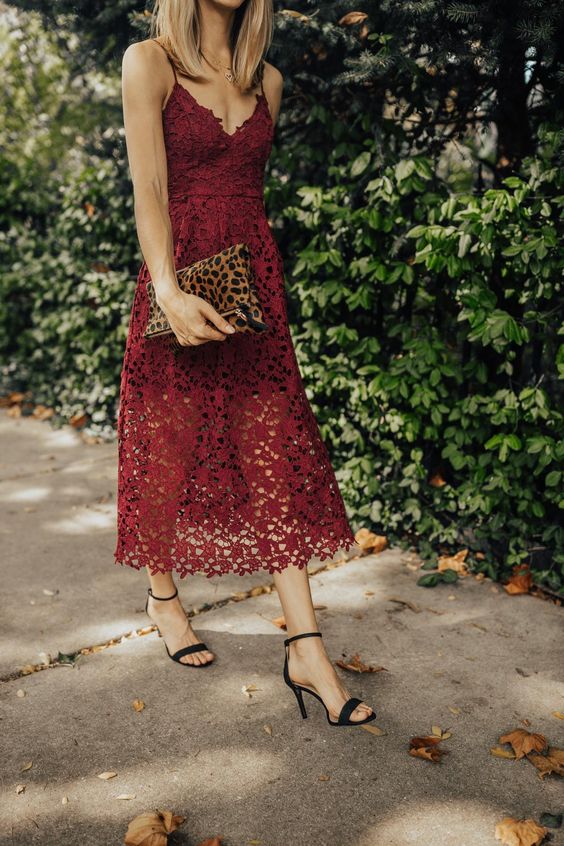 Chic Burgundy Spaghetti Strap Princess Summer Homecoming Dresses S2702