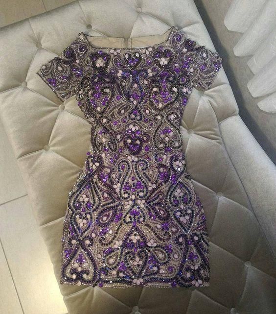 Purple Homecoming Dresses S3126