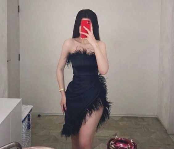 Black Sheath Homecoming Dress Party Gown S2847