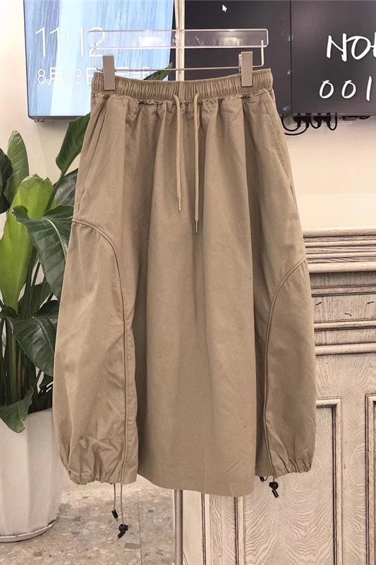 Designed skirt women's Korean style high waist black lantern skirt flower bud skirt S3417