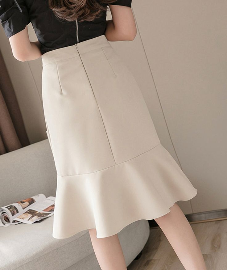 Cute A line chiffon irregular skirt wrap hip skirt S2821